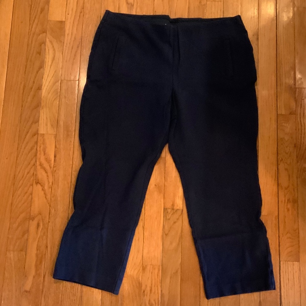 Chico's Women's Navy Straight Leg Pants